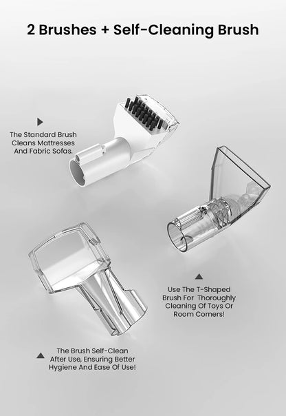MAMNV C3 Portable Fabric Cleaner 13000Pa Suction 500W Brush Motor 1.5m Flexible Hose 1000ml Clean & 500ml Waste Tanks Lightweight & Quiet Multi-Purpose Upholstery Cleaner for Sofa/Carpet/ Mattress/Car