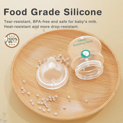 1PCS Newborn Feeding Bottles 90ML/160ML Baby Bottle Glass Bottles Anti-flatulence Milk Feeding Bottles Infant BPA free
