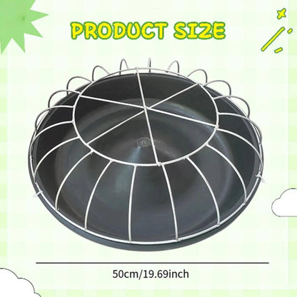 12/18/20 Holes Chicken Feeder Portable Goose Food Dispenser Poultry feed Bucket for Duck Chook Hen Livestock Feeding Supplies