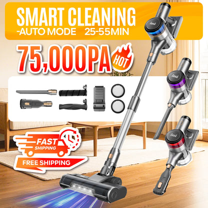 Inse S9 cordless vacuum cleaner, 75KPa, 1L tank, LED display, ideal animal hair and Carpet