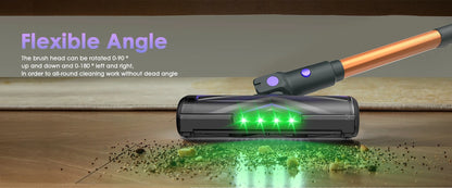 70 KPa/60-minute Cordless Vacuum Cleaner, 6-in-1 Handheld Vacuum Cleaner With LED Display, Upright Stick Vacuum Cleaner, Green Dust Detection Technology, Portable Vacuum Cleaner Suitable For Floors/Hard Surfaces