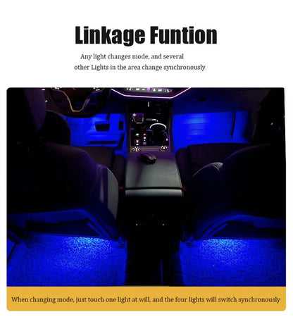 For Audi A1 8X A3 8V 8Y A4 B8 B9 A5 8T A6 C6 C7 C8 A7 A8 D3 D4 D5 Q2 Q3 8U F3 Q5 8R FY Q7 4L 4M RGB Footwell Lights HD Seat Lamp
