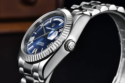 New PAGANI DESIGN 2026 watch, moon phase, luxury, gold, quartz, sport man, VK63, waterproof, sapphire glasses, anti-reflective, wristwatch, luminous ceramic glasses, stainless steel