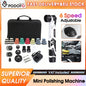 Podofo 12V Wireless Mini Polishing Machine 6 Speed Adjustable Handheld Detail Polisher Portable Electric Buffing Tool For Car Beauty Furniture Surface Polishing