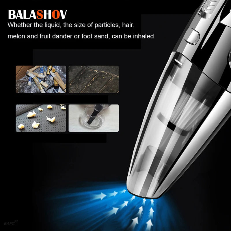 Handheld Vacuum Cordless Powerful Cyclone Suction Portable Rechargeable Vacuum Cleaner 6053 Quick Charge for  Home Pet Hair