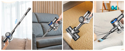 Inse S9 cordless vacuum cleaner, 75KPa, 1L tank, LED display, ideal animal hair and Carpet