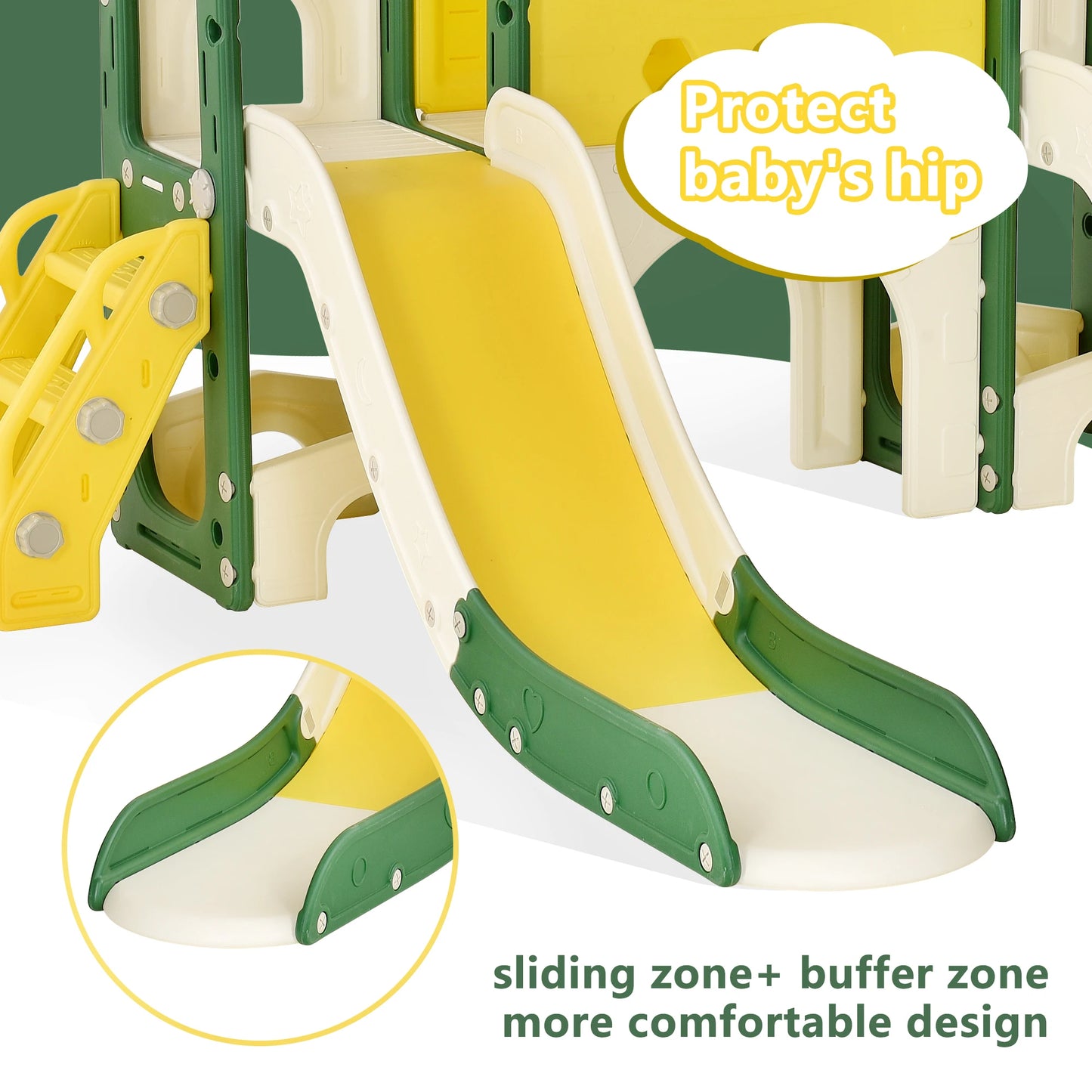 Children's Double-Slide Playground, Including Castle, Slides, Climbing Frames, Tunnels and Telescopes, Indoor Toddler Play Facilities