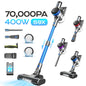70KPa 400W cordless vacuum cleaner, 1 L dust cup, light display battery, for animal hair, Carpet