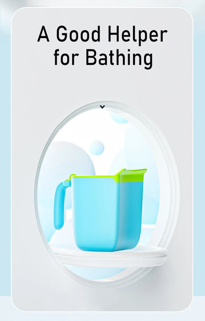 Baby Bath Rinse Cup Newborn Baby Shower  Spoons Child Washing Hair Cup for Bathing Kids Bath Tool