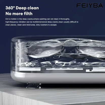 Ultrasonic Cleaner,Portable Sonic Cleaning Machine with Digital Timer,Household Cleaner for Eyeglasses,Jewelry,Rings,Dentures,Watches