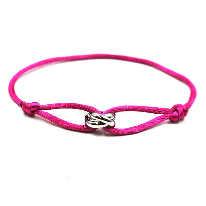 Zalman Wholesale GDS888 Luxury Unisex Bracelet 3 Metal Buckle Hand Chain Adjustable Men's Rope Bracelet for Women Jewelry Gifts