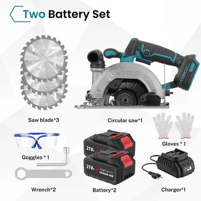 150MM 6 Inch Brushless Circular Saw Compact Electric Saw Wood Metal Ceramic Tiles Cutter Power Tool For Makita Battery