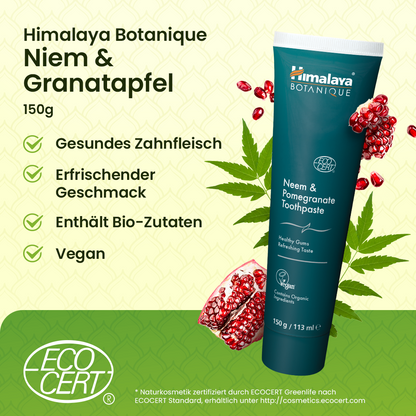 Himalaya Botanique Neem & Granatapfel Zahnpasta - 150 g