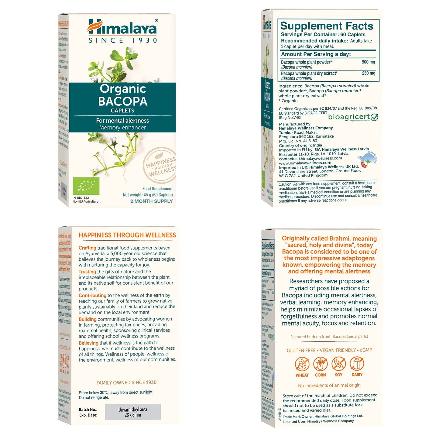 Himalaya Organic Bacopa (Brahmi)