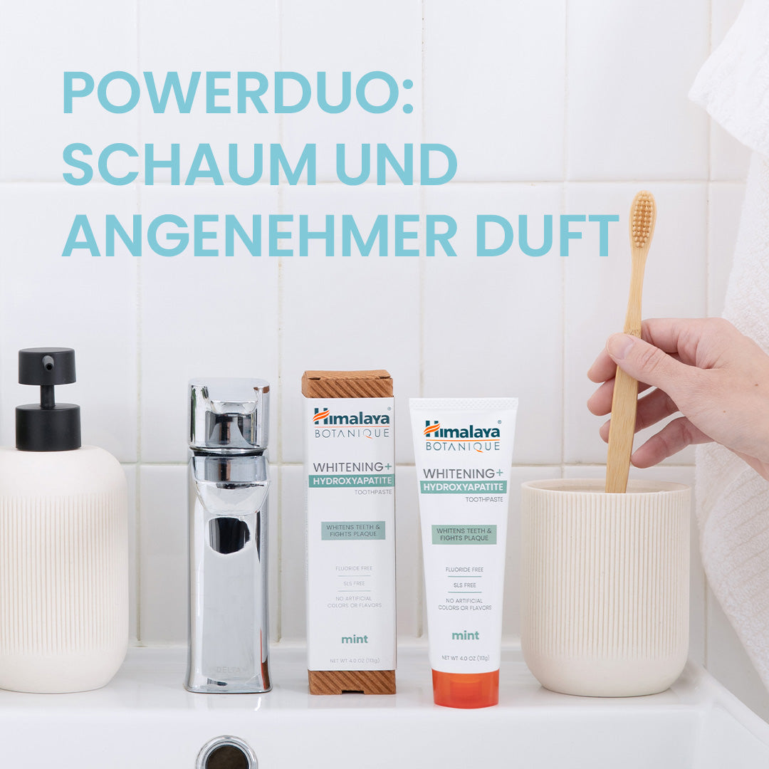 Himalaya Botanique Whitening-Zahnpasta mit Hydroxylapatit - 113 g