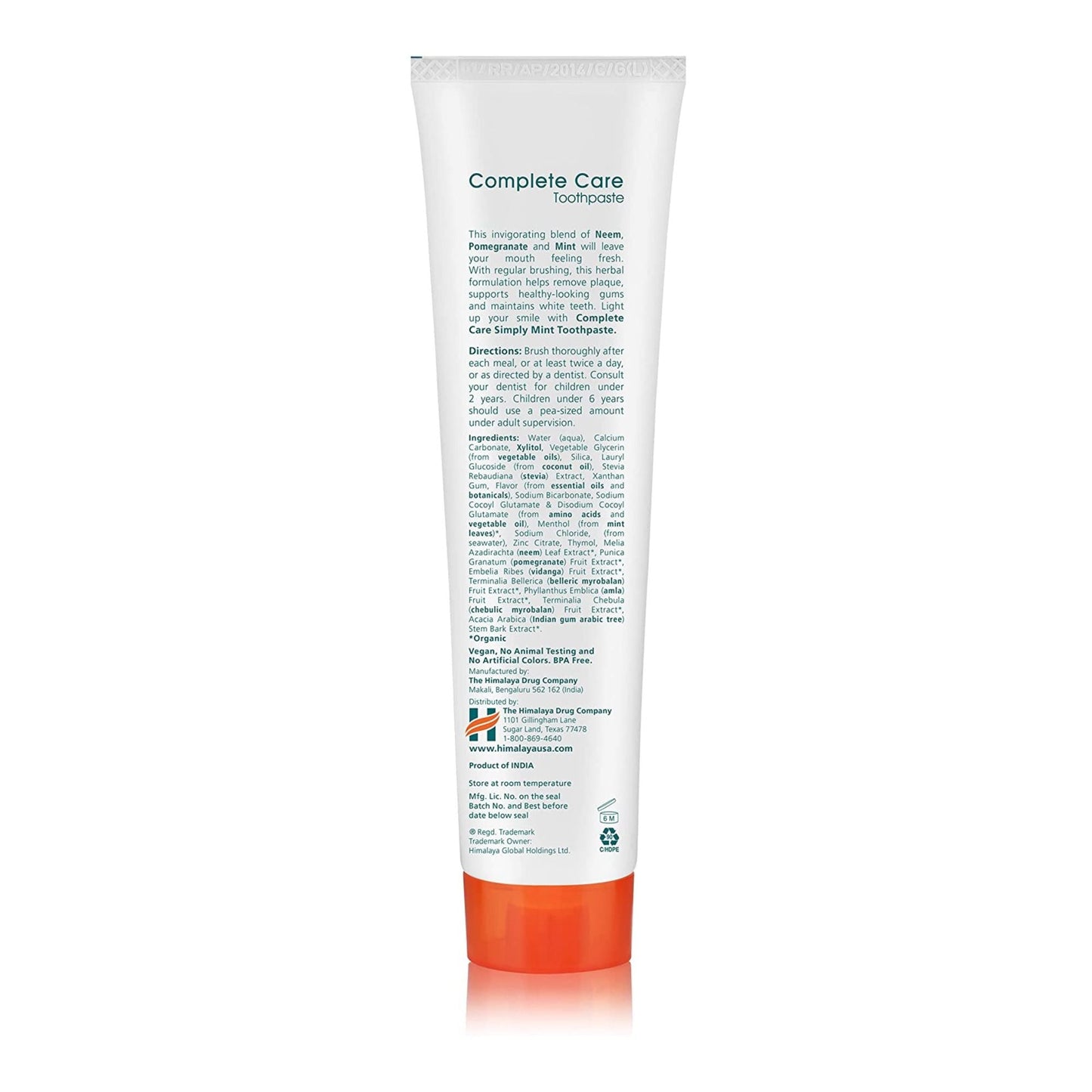 Himalaya BOTANIQUE Complete Care Zahnpasta - Simply Mint - 150g