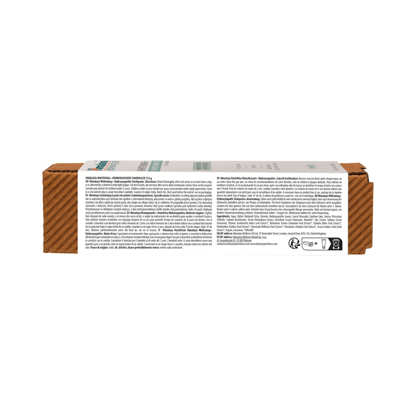 Himalaya Botanique Whitening-Zahnpasta mit Hydroxylapatit - 113 g