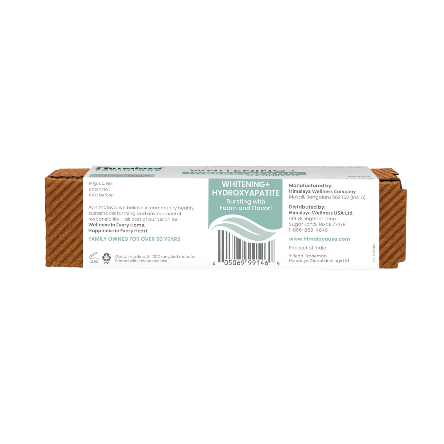 Himalaya Botanique Whitening-Zahnpasta mit Hydroxylapatit - 113 g