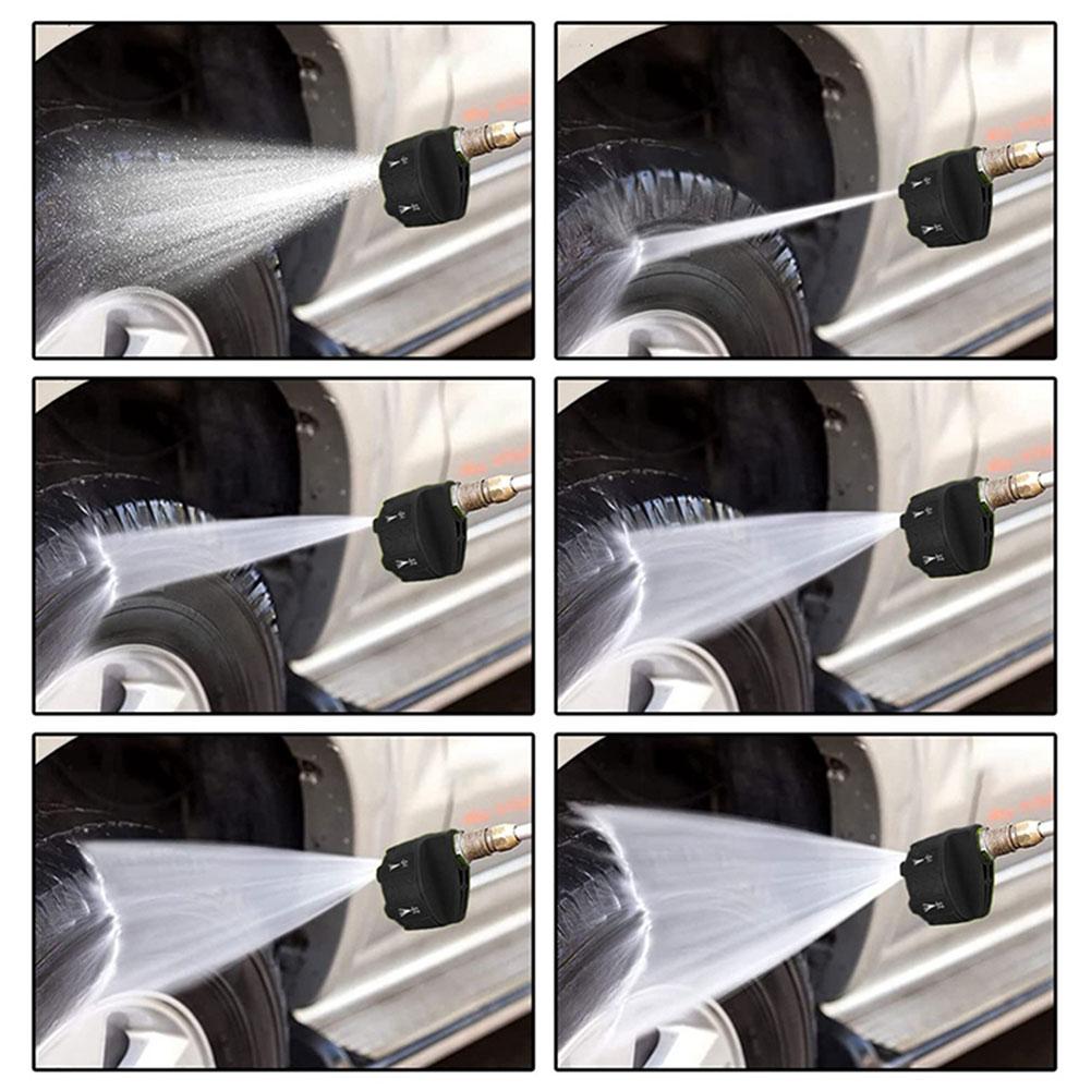 High Pressure Washer Spray Nozzle 0 15 25 40 Degree Rotation Watering Rinse Soap Nozzle Tip Garden Cleaning