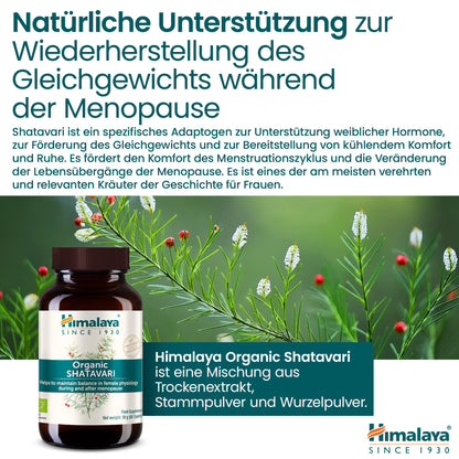 Himalaya Organic Shatavari 60 Tabletten
