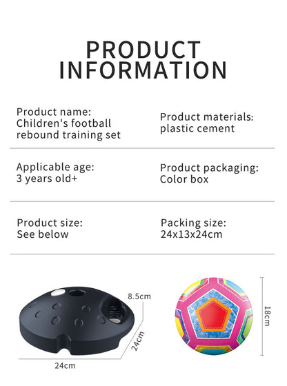 Soccer rebound training set for outdoor exercise parent-child interaction ball bouncing and rebounding rope sports toys Gifts