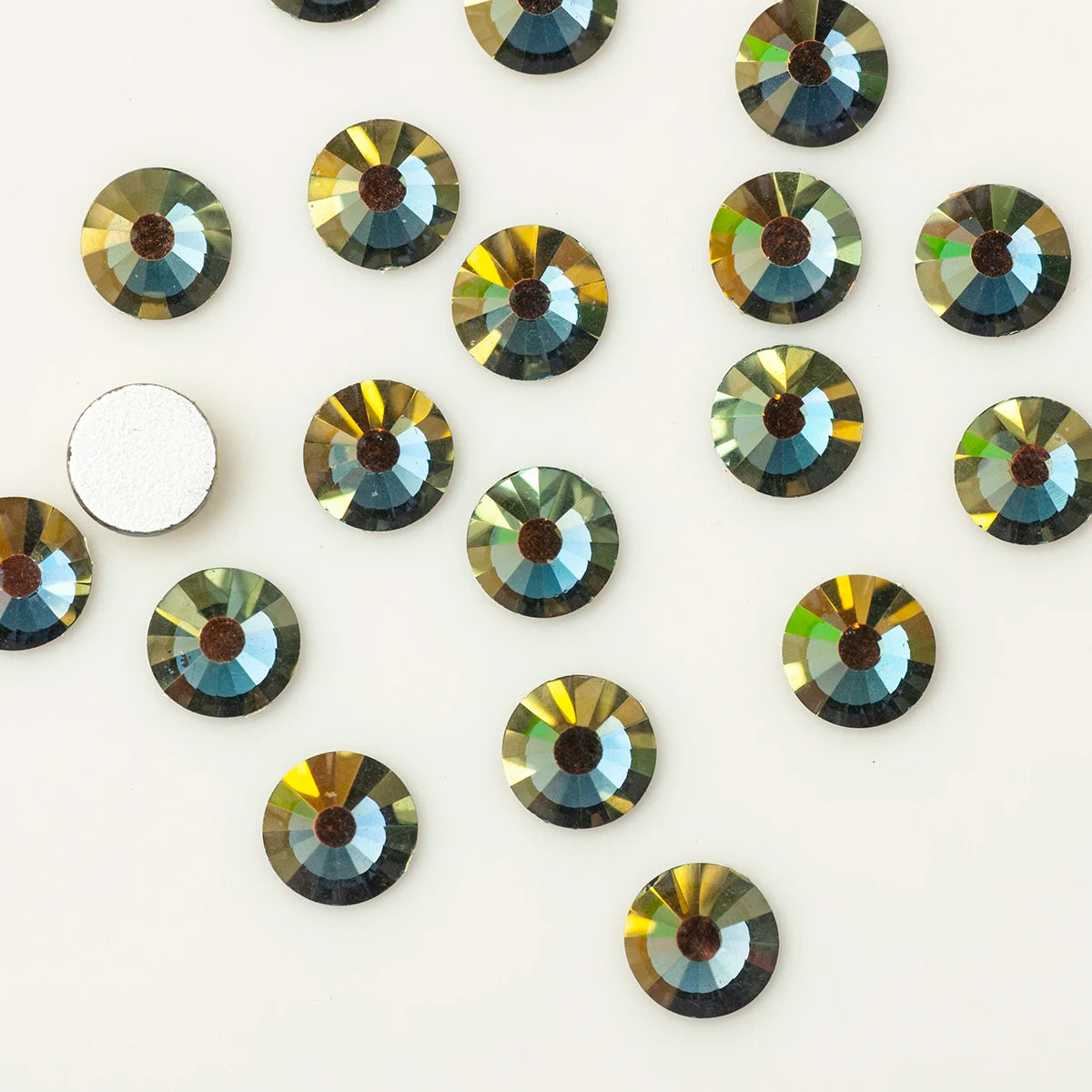 YANRUO 2058NoHF All Color SS16-SS30 Non Hot Fix Sewing Rhinestones Glass Crystal 3D Nail Art Rhinestones For Dress Clothes