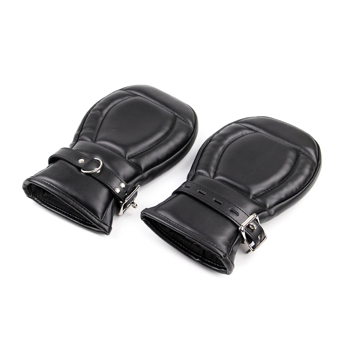 Couple Bdsm Slave Bondage Games Erotic Costume of Leather Fist Mitts Gloves with Paw Padded for Puppy Traction Flirt Accessories