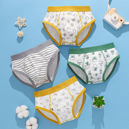 Children Boys Boxer Briefs Cotton  Underwear Small Medium Big Boys 12-15 Years Old Teenager Shorts Breathable M L XL 2XL3XL