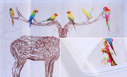 custom Animal floral American wallpaper for children's room Nordic boys and girls bedroom warm Milu deer wall paper wall cloth
