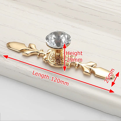 KAK Luxury Diamond Crystal Handles Shoebox Cabinet Handles Closet Door  Drawer Knobs Wardrobe Pulls Pullers With Screws Hardware