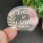 5CM Custom Name Wedding Sticker Personalized Design Your Label Candy Gift Box Birthday Party Seal Sticker Self-adhesive 50PCS