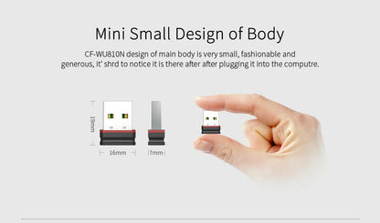 COMFAST RTL8188 Mini USB Wifi Adapter Dongle 150Mbps 802.11b/g/n Adaptador Wi Fi Emitter Receiver Network Card Antena Para PC