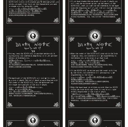A5 Anime Death Note Notebook Set Leather Journal and Necklace Feather Pen Animation Art Writing Journal Death Note Notepad