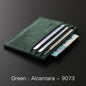 YMW ALCANTARA Card Holder Women & Man Turn fur Luxury Artificial Leather Slim Card Mini Wallet Small Thin Card Package