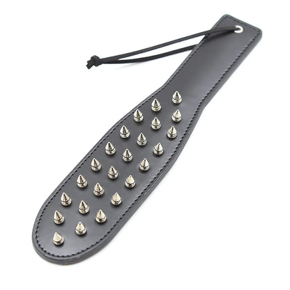 Leather Palm Clap Rivets Spanking Paddle whips Fetish Slave Bdsm Spank Flogger Fantasy Sexy Whip Gear Adult Game Cosplay