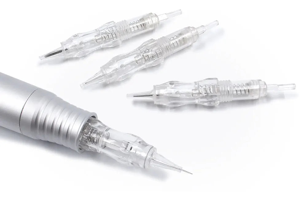 Biomaser 10PCS Revolution Tattoo Needle Permanent Makeup Cartridge Needles For Tattoo Machine Kit Eyebrow Needle 1R,2R,3R,5R