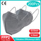 10-200Pcs FFP2 Masks kn95 Mascarillas KN95 Face Mask Filter 5Layers mascarillas quirurgicas homologadas Reusable Black FFP2 Mask