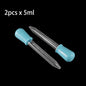 2/5pcs 5ml Clear Silicone Dropper Graduated Pipette Liquid Food Dropper for Epoxy Resin Candy Molds Jewelry Making Tools