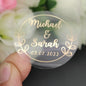 5CM Custom Name Wedding Sticker Personalized Design Your Label Candy Gift Box Birthday Party Seal Sticker Self-adhesive 50PCS