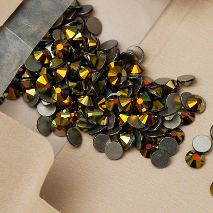 YANRUO 2058NoHF All Color SS16-SS30 Non Hot Fix Sewing Rhinestones Glass Crystal 3D Nail Art Rhinestones For Dress Clothes