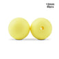 LOFCA 40pcs 12mm Silicone Beads Teething Chew Beads Food Grade Teether Necklace BPA Free Diy Jewelry Baby Teether Toy Pacifier