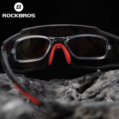 ROCKBROS Polarized Cycling Glasses Bike Polarized Glasses Outdoor Sports MTB Bicycle Sunglasses Goggles Eyewear Myopia Frame