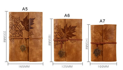 A5 A6 A7 Travelers Vintage Notebook PU Leather Blank Kraft Diary Note Book Journal Sketchbook Stationery School Office Supplies