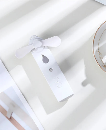 Mini Handheld Fan With Mister USB Nano Spary Diffuser Fold Air Humidifier Ventilador Portable 500Mah Battery Rechargeable Silent