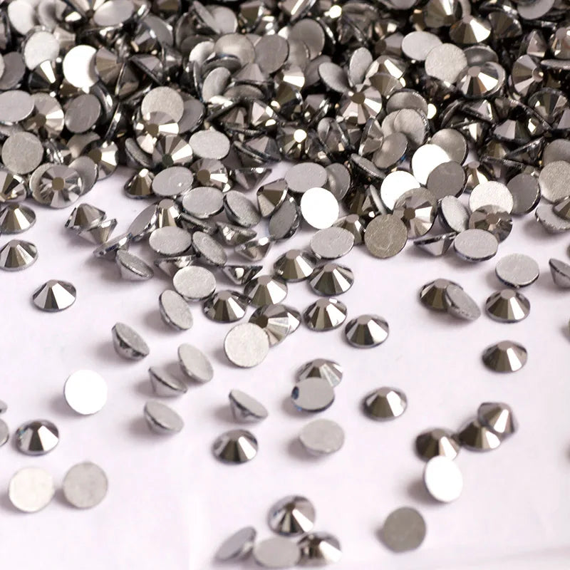 YANRUO 2058NoHF All Color SS16-SS30 Non Hot Fix Sewing Rhinestones Glass Crystal 3D Nail Art Rhinestones For Dress Clothes