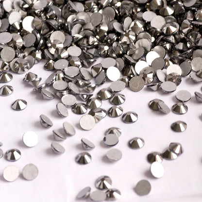 YANRUO 2058NoHF All Color SS16-SS30 Non Hot Fix Sewing Rhinestones Glass Crystal 3D Nail Art Rhinestones For Dress Clothes
