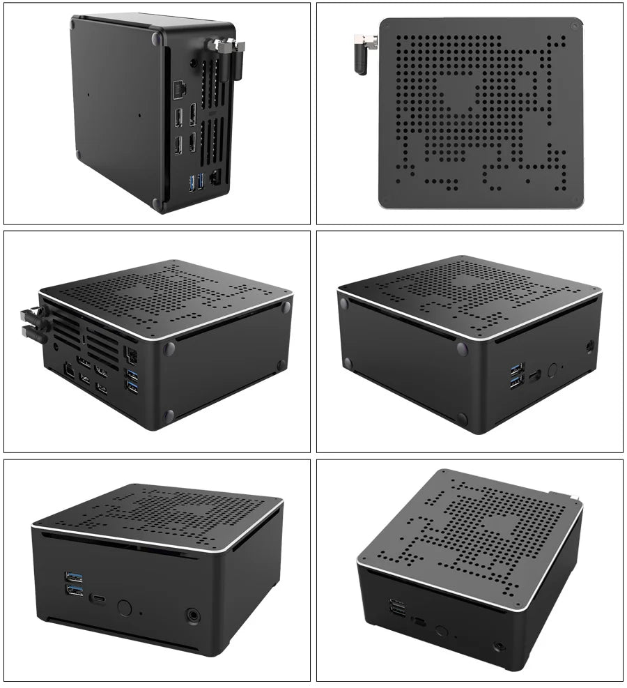 Intel Xeon W-10885M ECC RAM Win11 Mini Gaming PC 2*DDR4 NVME 2Lans Office Gamer Desktop Computer 2186M Web Server Host HD DP