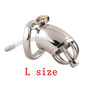 304 Stainless Steel Male Chastity Device Penis Cage Cock Ring with Urethral Sounds Catheter Tube Metal Chastity Belt Lock for Me