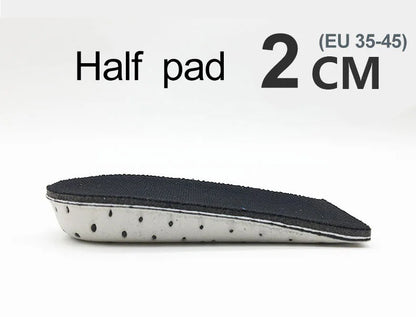 Height Increase Insole 1 Pair Hard Breathable Memory Foam Heel Lifting Inserts Shoe Lifts Shoe Pads Elevator Insoles for Unisex