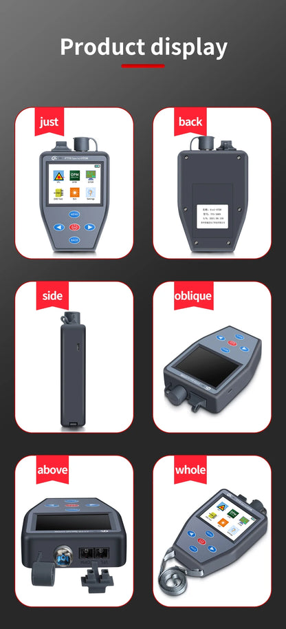 YOUYSI  4 in 1 FTTH OTDR Mini Optical Power Meter Stable light source VFL Multifunction can Test Active Fiber OTDR YYS-306N